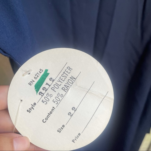 Jon Michaels Originals Navy Button Down Dress S 22 - Picture 5 of 7